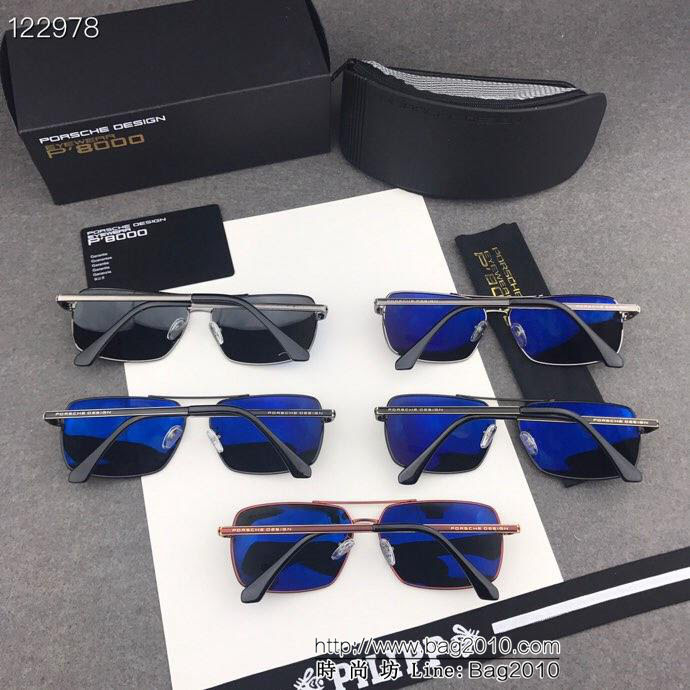 PORSCHE保時捷 2019新款 男款偏光墨鏡 進口寶麗來偏光鏡片 雙色電鍍 佩戴舒適 高品質男款墨鏡  lly1266